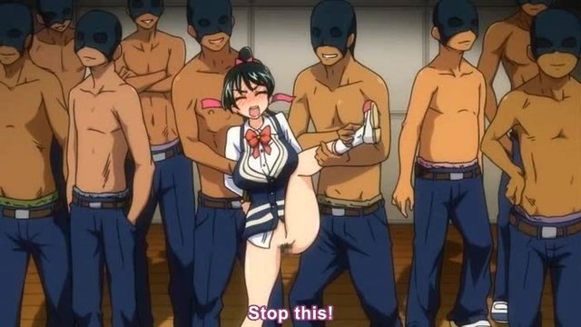Animated Group Fucking - Group Of Teen Guys Fucking Ponytailed Anime Girl