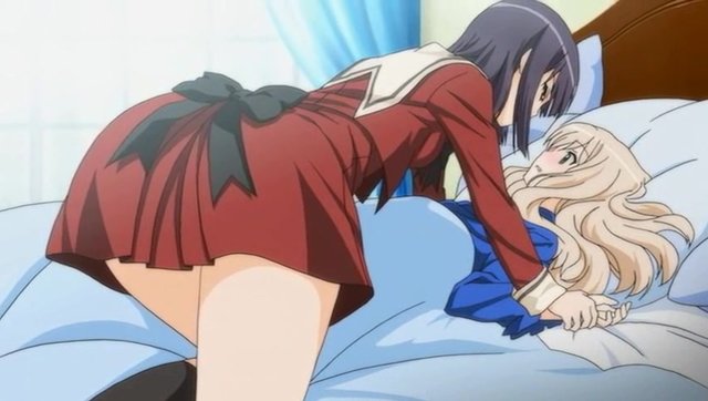 Clothed Anime Girls Lesbian - Two Teen Girls Trying Lesbian Sex For The First Time