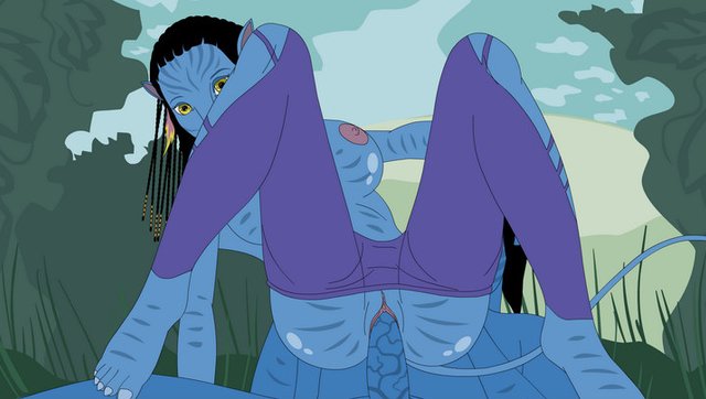 Animated Avatar Porn - Lewd Princess Neytiri From Avatar Rides Cock Backwards