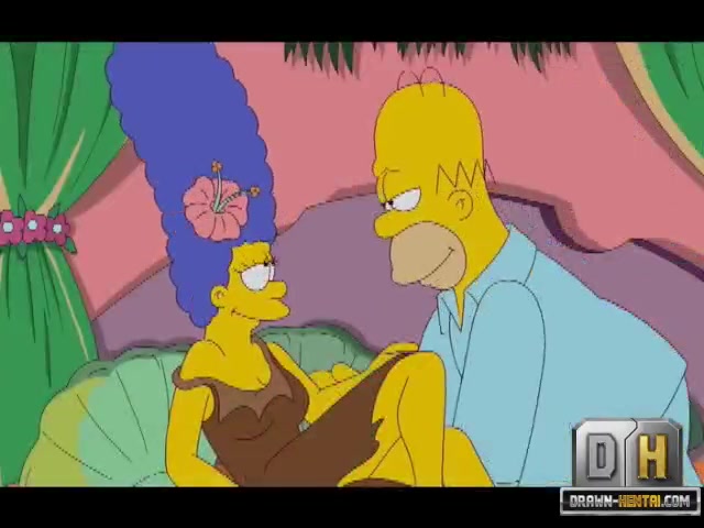 Marge Simpson Porn - Porn Marge Simpson Takes Cool Facial After Hot Doggystyling ...