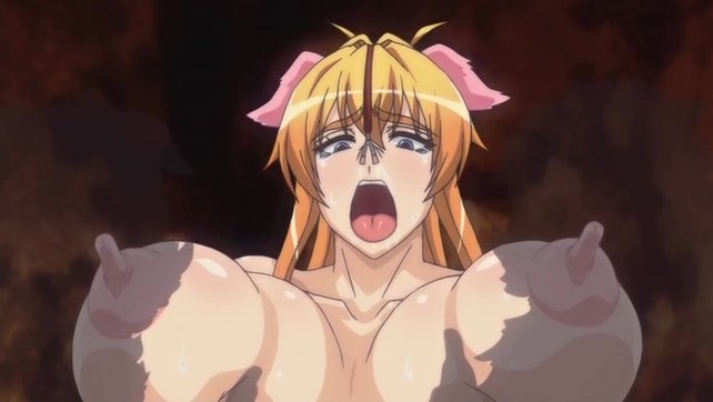 Lactating Anime Porn - Cool Hentai Fantasy With Blondie In Horns With Enormous ...