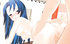 Blue-haired teen is timid when she is exposed to fucking a huge schlong.