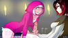 Hottest futanari and tentacle fucking for a fox