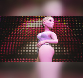 Huge ass cartoon slut showing striptease